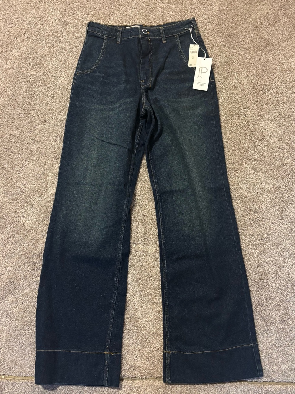 Pilcro Dark Indigo Wide-Leg Jeans